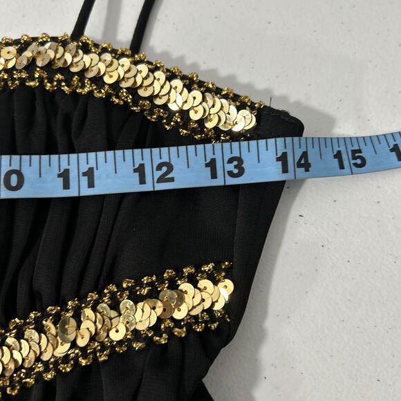 Mini Dress Womens‎ Small Black Hi Low Babydoll Whimsigoth Fairycore Hoco 90s Y2K - Picture 6 of 7